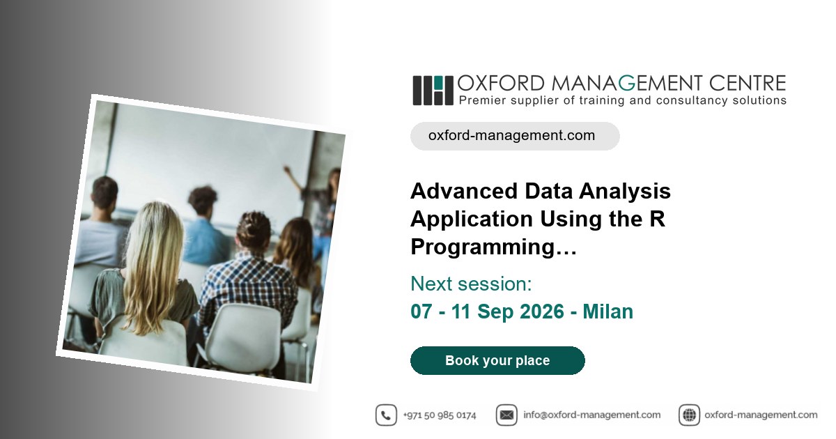 Advanced Data Analysis Application Using the R Programming Language ...