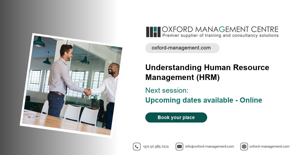 Understanding Human Resource Management (HRM) Online Training Course