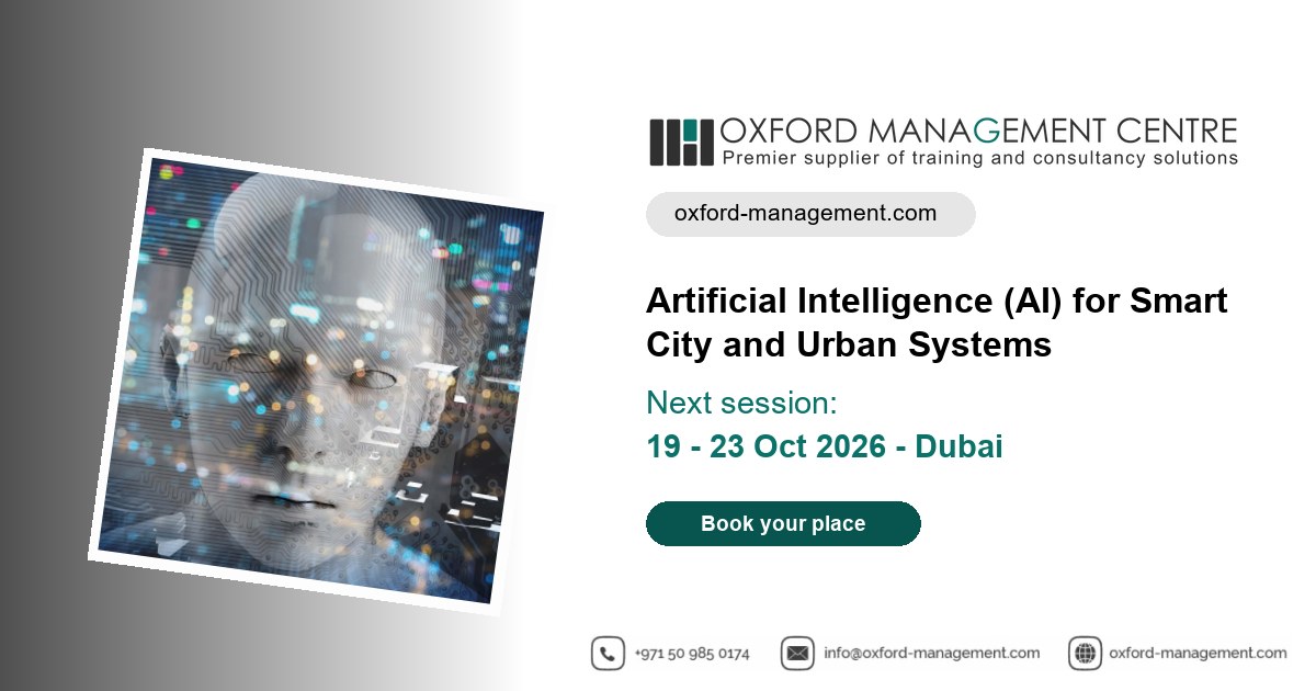 Artificial Intelligence (AI) for Smart City and Urban Systems Training ...