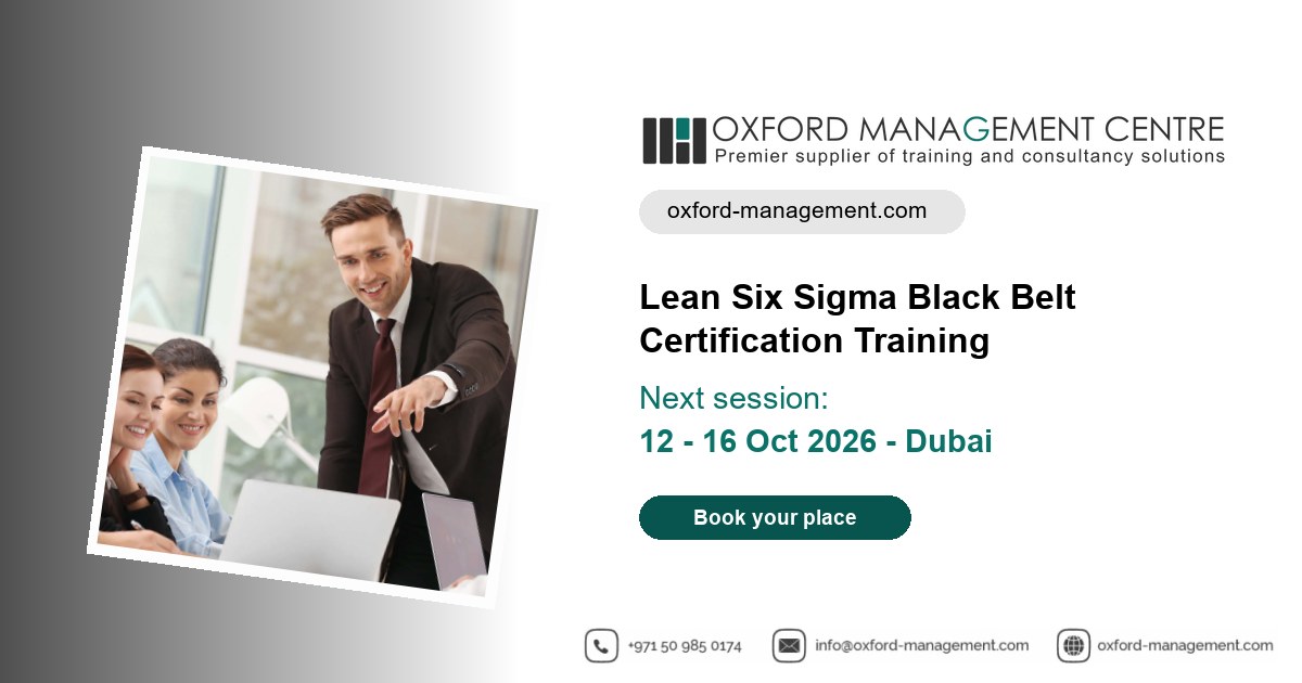 Lean Six Sigma Black Belt Certification Training Course