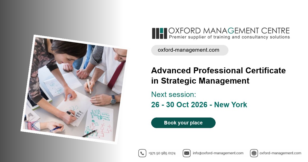 Advanced Professional Certificate in Strategic Management Training Course