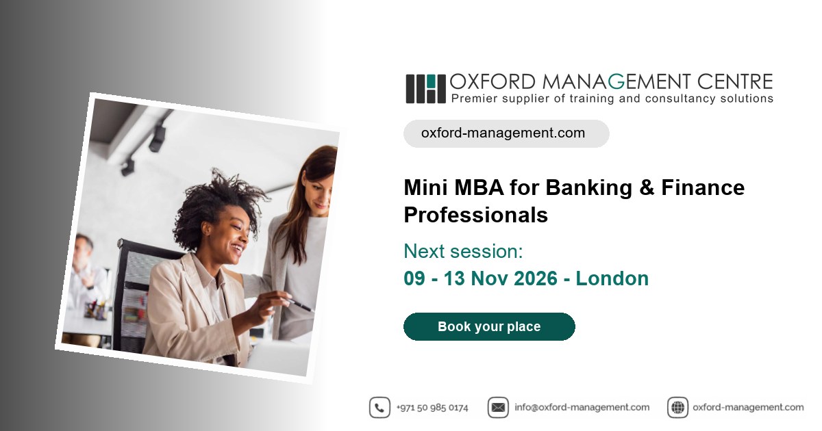 Mini MBA for Banking & Finance Professionals Training Course