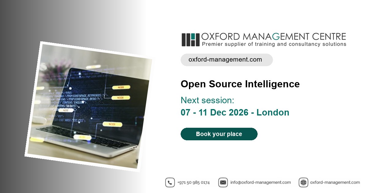 Open Source Intelligence (OSINT) Training Course