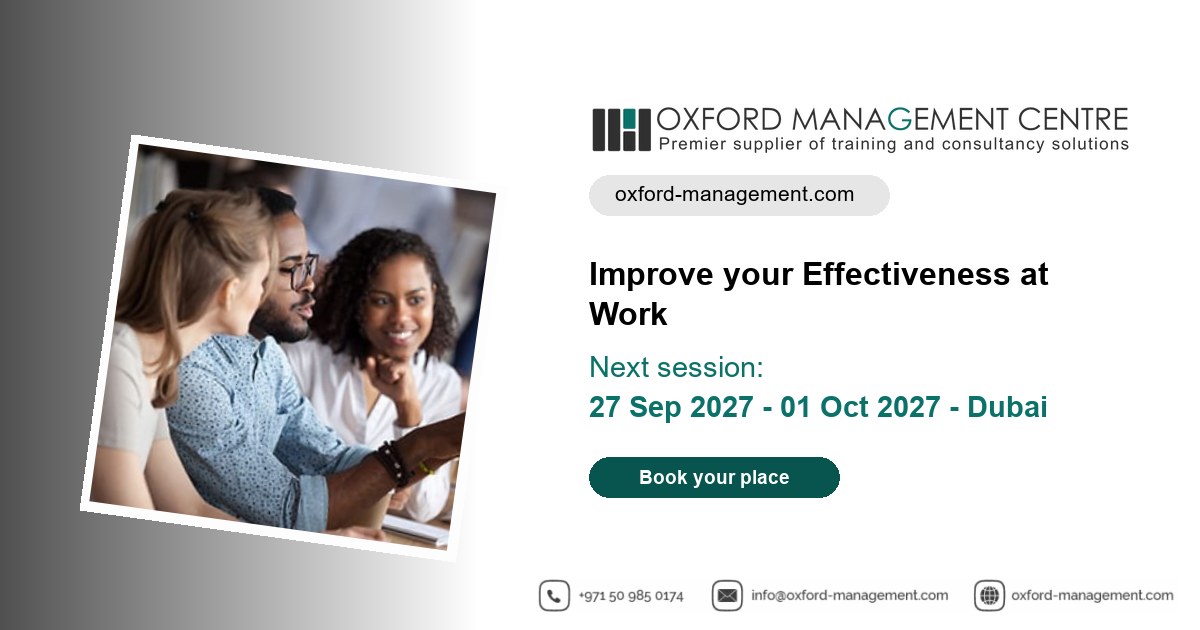 Improve your Effectiveness at Work Training Course