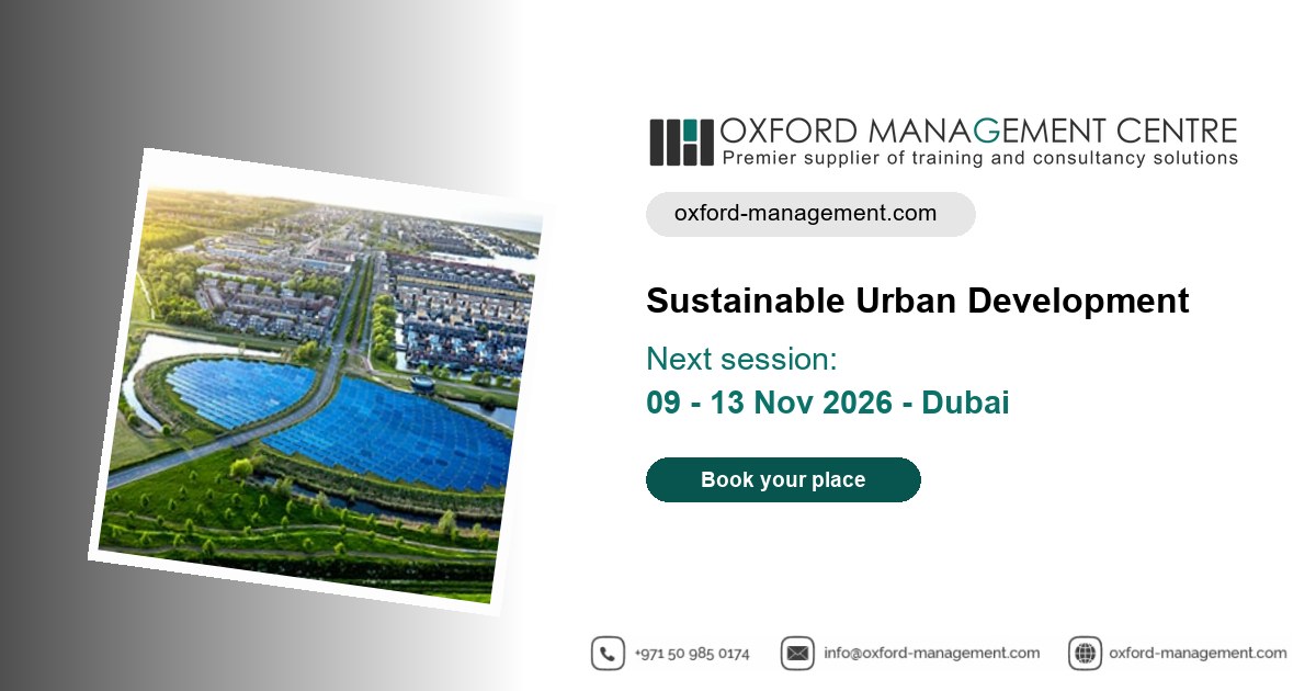 Sustainable Urban Development Training Course