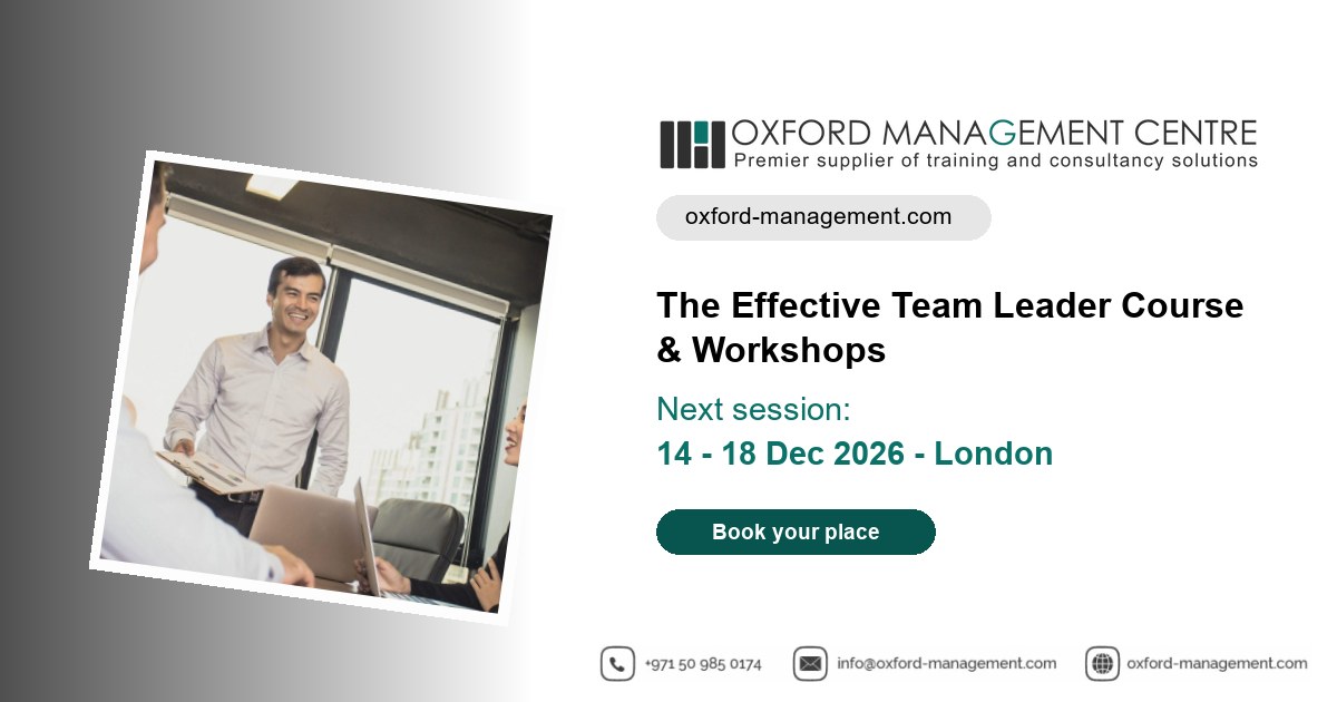 The Effective Teamleader Course & Workshops