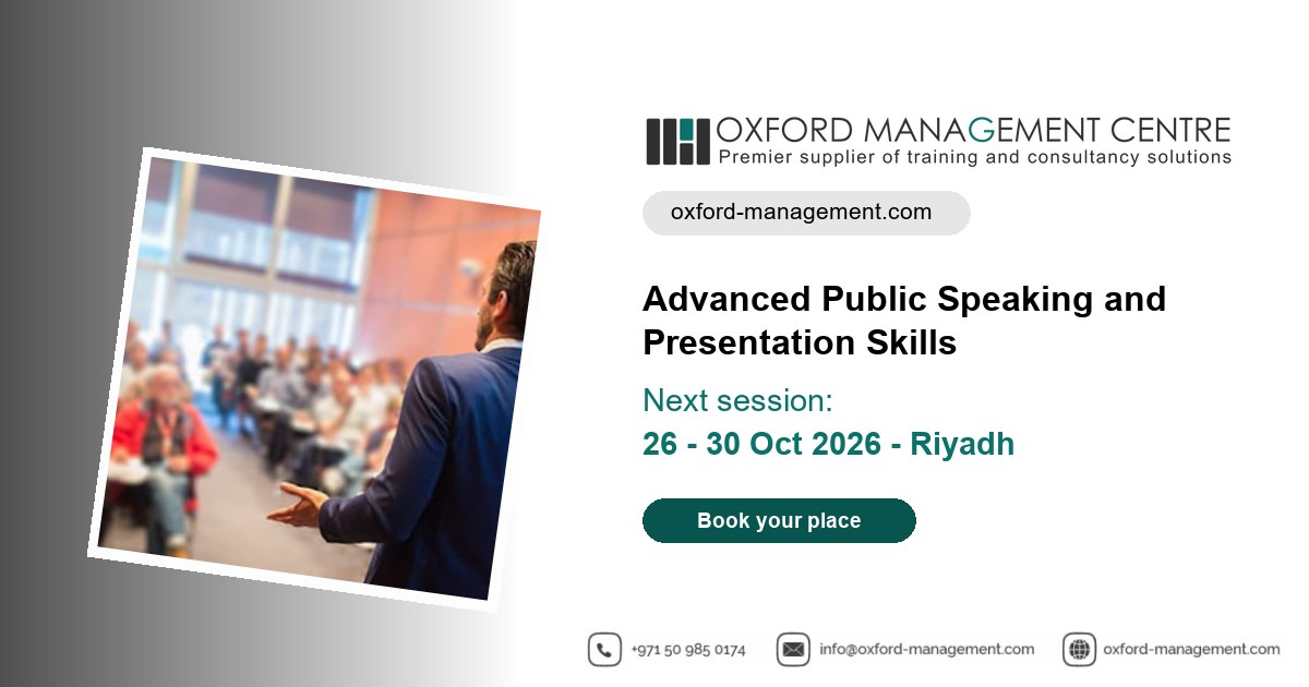 Public Speaking and Presentation Skills Training Course