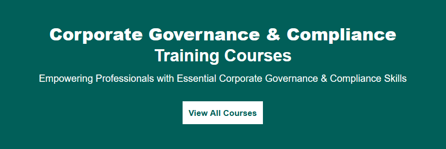 Corporate Governance and Compliance training courses